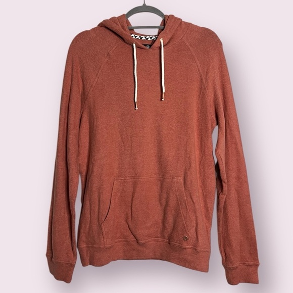 Volcom Dusty Rose Super Soft Pullover Hoodie Sweatshirt Small - Picture 1 of 9
